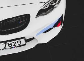 bumper white bmw
